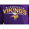 NFL Minnesota Vikings Men's Big & Tall Long Sleeve Core Fleece Hooded Sweatshirt - image 3 of 3