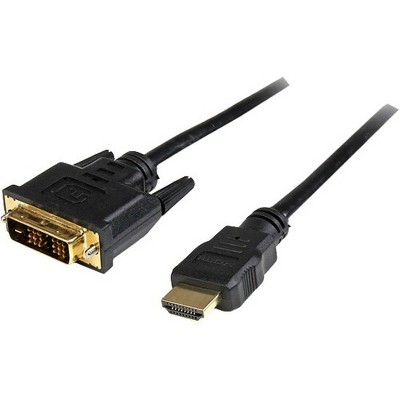 StarTech.com 50 ft. (15.2 m) HDMI to DVI D Adapter Cable - HDMI to DVI-D Cable - Strain Relief Connectors - Bi-Directional