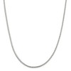 Black Bow Jewelry 2.5mm Sterling Silver Diamond Cut Solid Square Franco Chain Necklace - 2 of 4