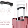 Gulches Hardshell Luggage, Lightweight Durable ABS Suitcases with Double Wheels, Expandable 28-inch Checked Luggage 28" (Single Luggage) - 3 of 4