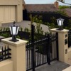 Angel Sar 15" Solar Outdoor Lantern, Modern Garden Light with Adjustable Brightness & Color Temperature, Pathway Yard Driveway Lighting, 2-Pack - 2 of 4