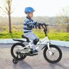 Infans 16" Kid’s Bike w/Removable Training Wheels & Basket for 4-7 Years Old White - 2 of 4