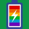 Adult Design By Humans Pride Charging Battery By PINHEAD66 T-Shirt - 2 of 2