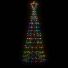 VidaXL Christmas Tree Light with Spikes 220 LEDs Colorful 70.9 in. - 3 of 4