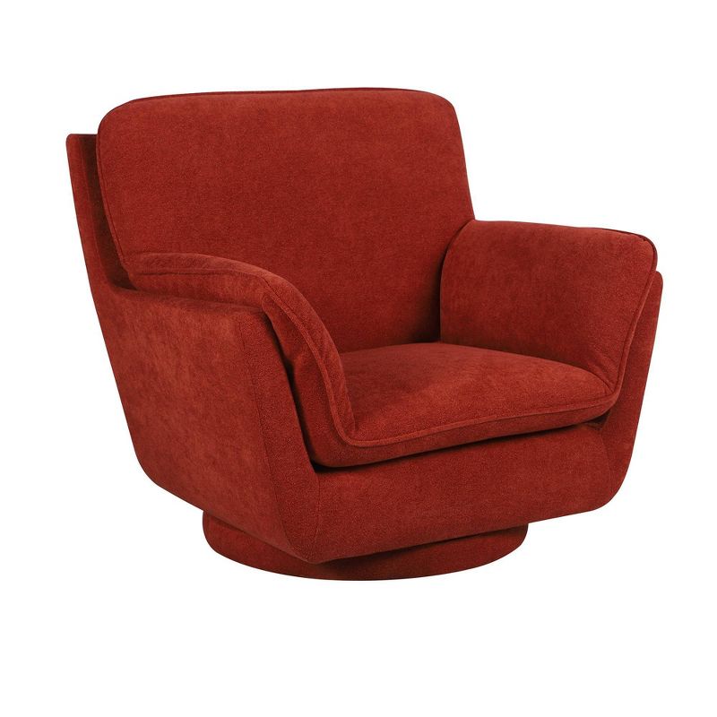 Modern Swivel Performance Fabric Chair with Removable Insert - WOVENBYRD, 2 of 8