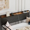 VECELO Daybed with Trundle Bed, Bed Frame with Storage Headboard and Charging Station, Sofa Day Bed with Strong Support for Living Room or Bedroom - 4 of 4