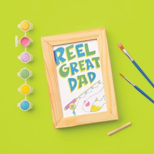 Father's Day Craft Framed Canvas Painting Kit - Mondo Llama™ - 1 of 4