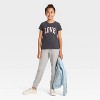 Girls' Short Sleeve 'Love Cherries' Graphic T-Shirt - Cat & Jack™ Dark Gray - 4 of 4