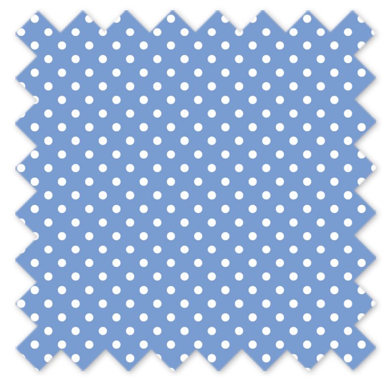 Bacati - Pin Dots Blue/Gray Window Valance, 4 of 7