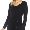Women's Crew Neck Fit and Flare Sweater Midi Dress - 4 of 4