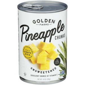 Golden Farms - Pineapple Chunks - Case of 12 - 14 oz - 1 of 1