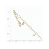 Black Bow Jewelry 14k Two Toned Gold Dangling Bead Anklet, 9 Inch - 2 of 4