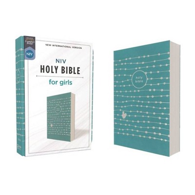 Niv, Holy Bible for Girls, Soft Touch Edition, Leathersoft, Teal, Comfort Print - by  Zondervan (Leather Bound)