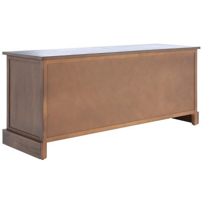 Classic Farmhouse 3-Drawer Warm Brown Storage Bench