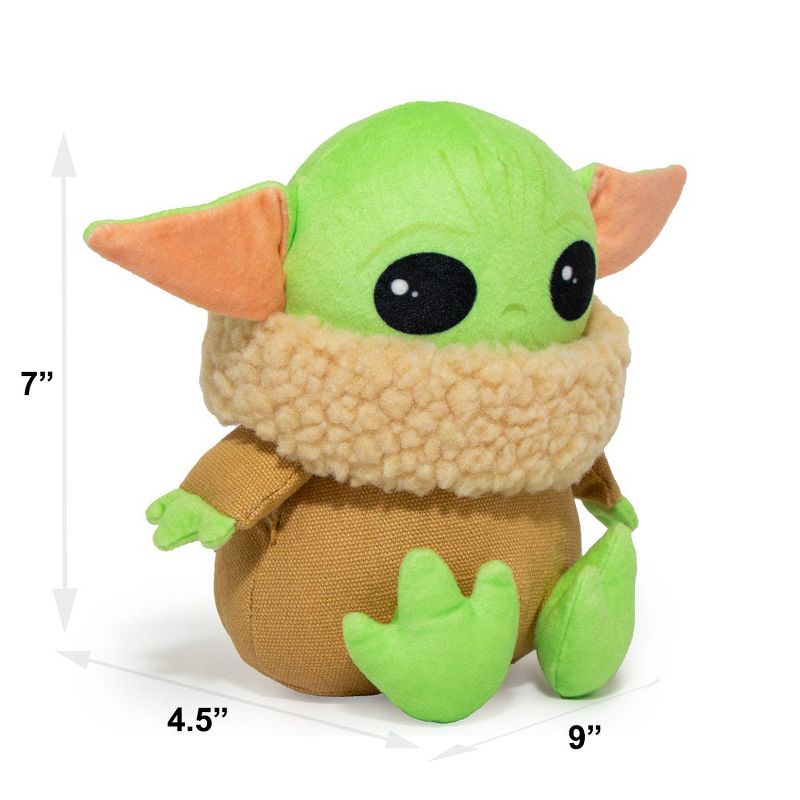 Buckle-Down Dog Toy Squeaker Plush - Star Wars The Child Sitting Pose, 4 of 6