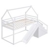 NicBex Twin over Twin Bunk Bed with Guardrail and Slide,House Twin Loft Bed with Staircase,Modern Bunk Beds,Noise Reduced Bunk Beds for Bedroom - 2 of 4