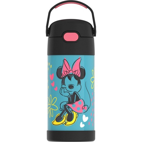 THERMOS FUNTAINER 12 Ounce Stainless Steel Vacuum Insulated Kids Straw  Bottle, Princess & FUNTAINER 12 Ounce Stainless Steel Vacuum Insulated Kids