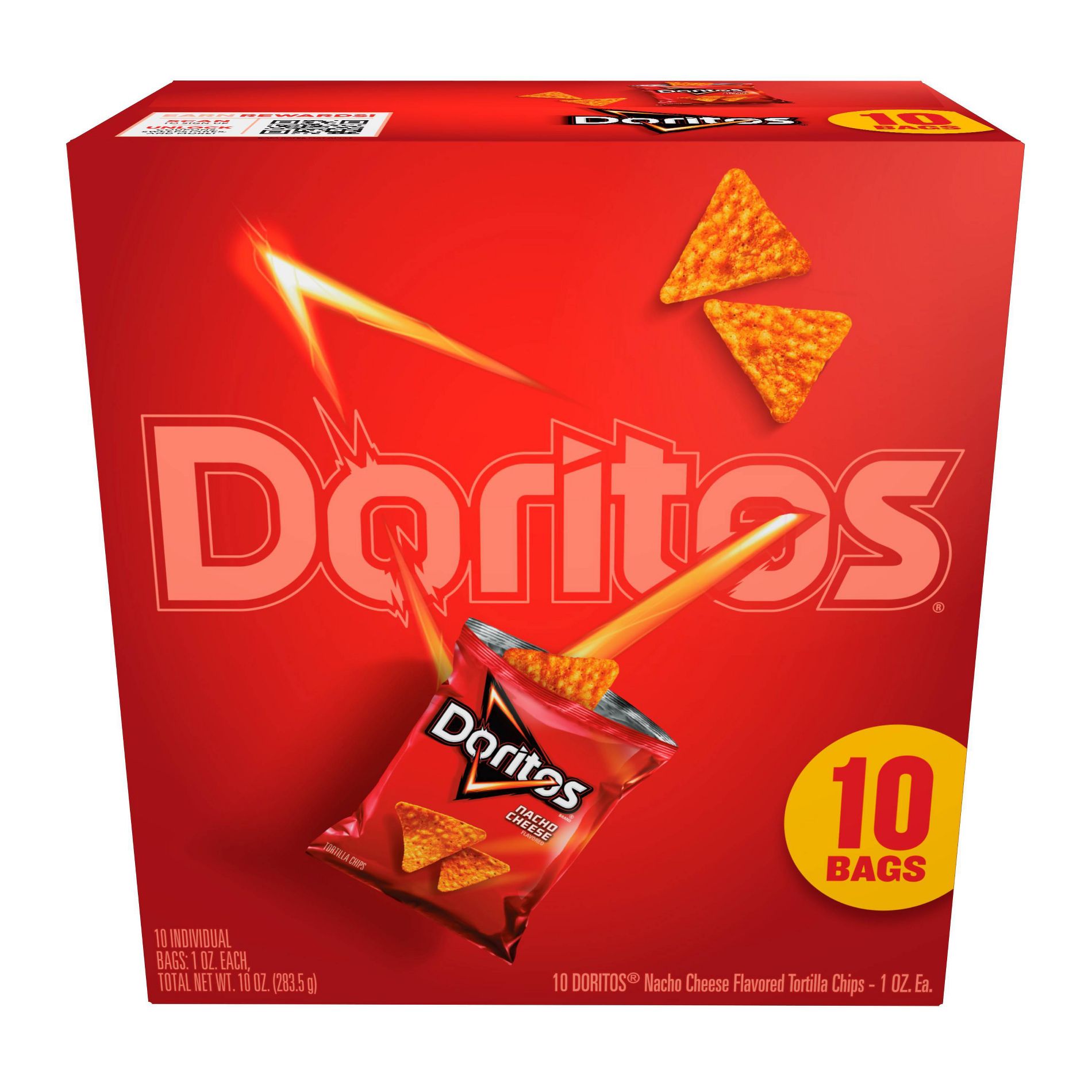 Doritos Nacho Cheese Flavored Tortilla Chips - 10oz/10ct
