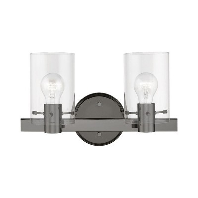 Livex Lighting Munich 2 - Light Vanity in  Black Chrome
