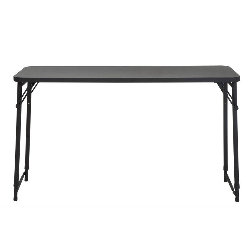20" X 48" Adjustable Height PVC Top Table Black - Room & Joy, 4 of 13