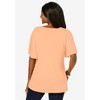 Jessica London Women's Plus Size Stretch Knit Flutter Sleeve Tunic - 3 of 4
