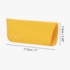 Unique Bargains Lychee Pattern Eyeglasses Case 7"x2.95"x0.59" Orange 1 Pc - 4 of 4