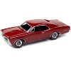 1966 Pontiac GTO Montero Red "USPS" Pop Culture 2024 Release 1 1/64 Diecast Model Car by Johnny Lightning - image 2 of 3