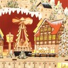 SEVOBAL Decorative Holiday Scene Props Christmas Village Advent Calendar Holiday Countdown Display, Gold, 20.08"*5.91"*19.29" - 4 of 4