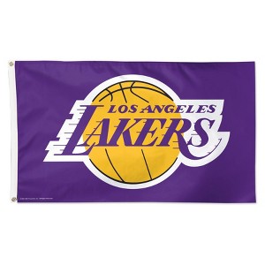 3' x 5' NBA Los Angeles Lakers Deluxe Flag - 1 of 3