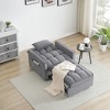 ELJGET 3 in 1 Convertible Soft Cushion Sofa Pull Bed for Single, Adjustable Sleeper Chair Bed for Office, Living Room - 4 of 4