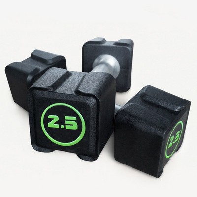 Cast Iron Dumbbells,Dumbbell  Weight with PU Coating and Anti-slip Grip,No Odor