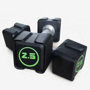 Cast Iron Dumbbells,Dumbbell  Weight with PU Coating and Anti-slip Grip,No Odor - 1 of 4