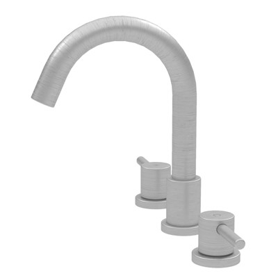 Bathroom Faucet 8 Inch – Widespread Sink Faucet with Smooth Curve Spout, 2 Handles, 3-Hole Mount, Includes CUPC Certified Lines & Pop-Up Drain