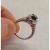 Pompeii3 1 3/4ct Vintage Treated Black Diamond Engagement Ring 14K White Gold - 4 of 4