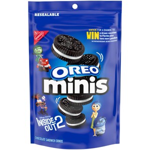OREO Mini Chocolate Sandwich Cookies - Snack-Sak - 8oz - 1 of 4