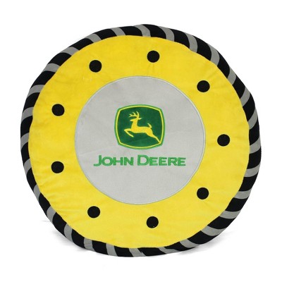John Deere Round Tire Plush Pillow 97069