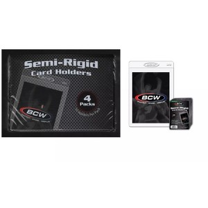 BCW #2 Semi Rigid Card Holders 4 pack 3 x 4  ( 50 per pack) - 1 of 1