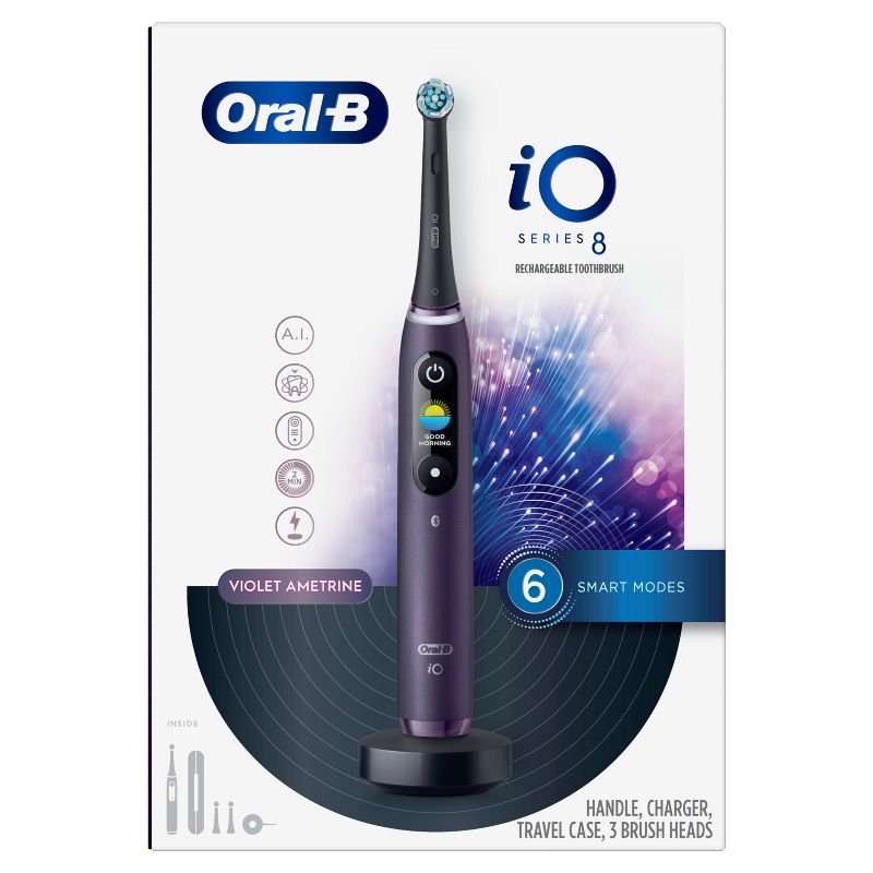 Oral-B iO Series 8 Electric Toothbrush with 3 Brush Heads, 3 of 19