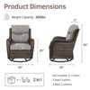 Outdoor Patio Swivel Chair Swivel Rocker Patio Chairs with 5 Inch Cushion - 2 of 4