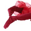 INSPIRE CHIC Women's Velvet Tulle Puff Oversized Ruffled Opera Gloves - 4 of 4