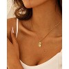 Molenia Dainty Gold Necklace for Women: 925 Sterling Silver Mother of Pearl Necklace Shell Square Pendant Butterfly Necklace Fashion Jewelry Gifts - 4 of 4
