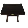 DecoTeak® Satori® 14" Teak Wood Shower Bench in Woodland Brown Finish - 2 of 4