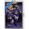 Trends International NFL Baltimore Ravens - Lamar Jackson 20 Framed Wall Poster Prints - 3 of 4