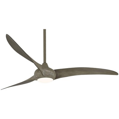 65" Minka Aire Farmhouse Indoor Ceiling Fan with LED Light Remote Control Driftwood for Living Room Kitchen Bedroom Family House