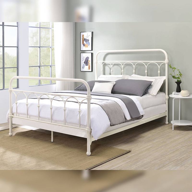 78&#34; Full Bed Citron Bed White Finish - Acme Furniture, 1 of 9