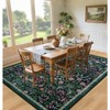 Itopfox Floral Washable Vintage Soft Boho Non-Slip Carpet Indoor Floor Stain Resistant Carpets for Bedroom Dining Room Farmhouse Home Dark Green - 4 of 4