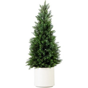 HomeStock  3 ft. Artificial Tree in Planter for Indoor/Outdoor - 1 of 4