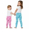 The Pink Picket Fence Suzie Dino Leggings for Girls – Soft Stretchy Play Leggings – Hand-Painted Dinosaur Print - 3 of 4