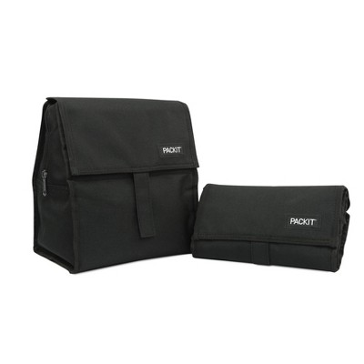 packit freezable lunch bag black