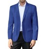 BLUEMING Mens Blazer Herringbone Blazer Jackets Two Button Coats Retro Lightweight Casual Knit Suit Jackets - 4 of 4